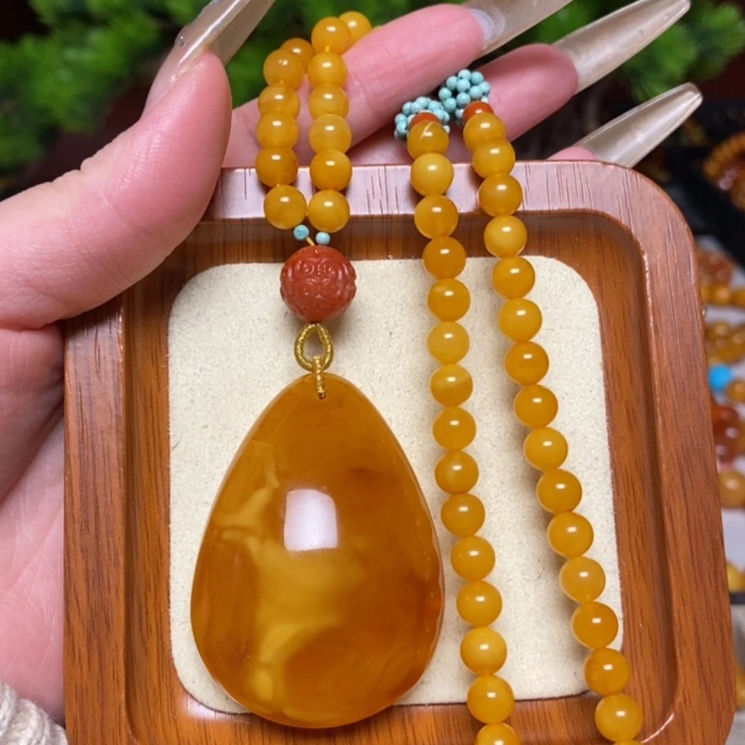 【闪购商品】蜜蜡颈饰未镶嵌项链