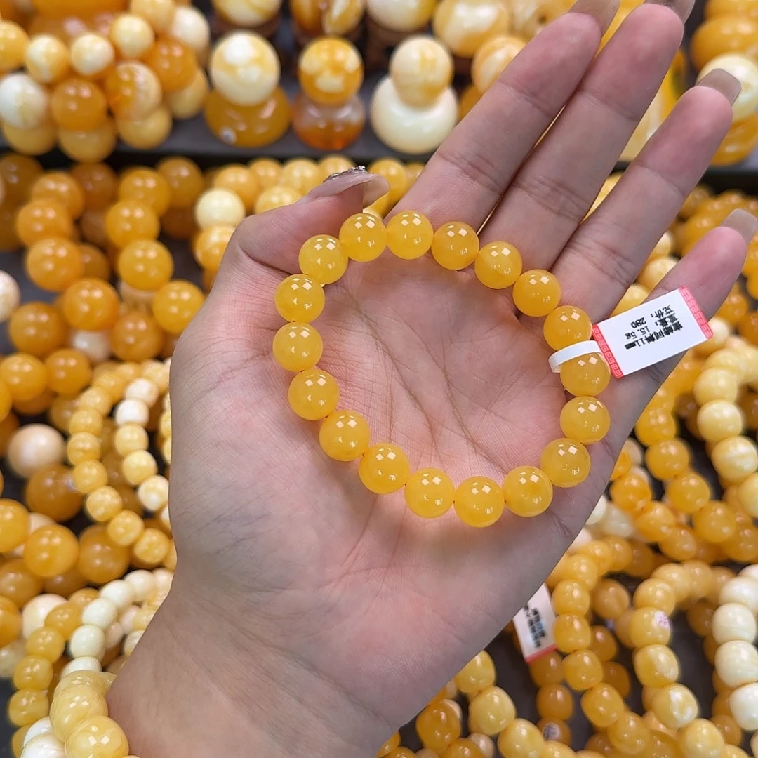 蜜蜡未镶嵌珠宝奇石同料11mm