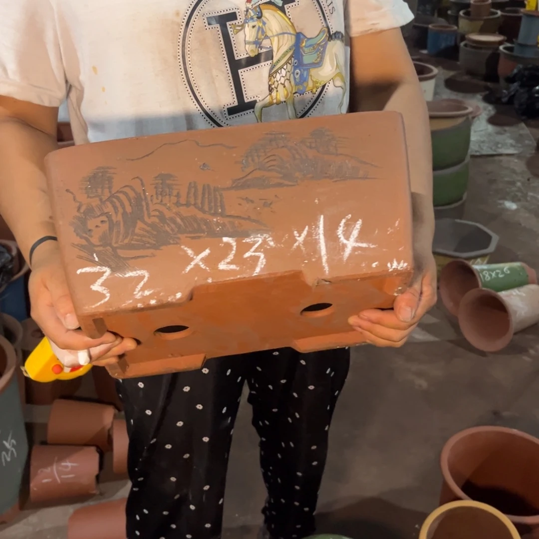 紫砂花盆紫砂花盆