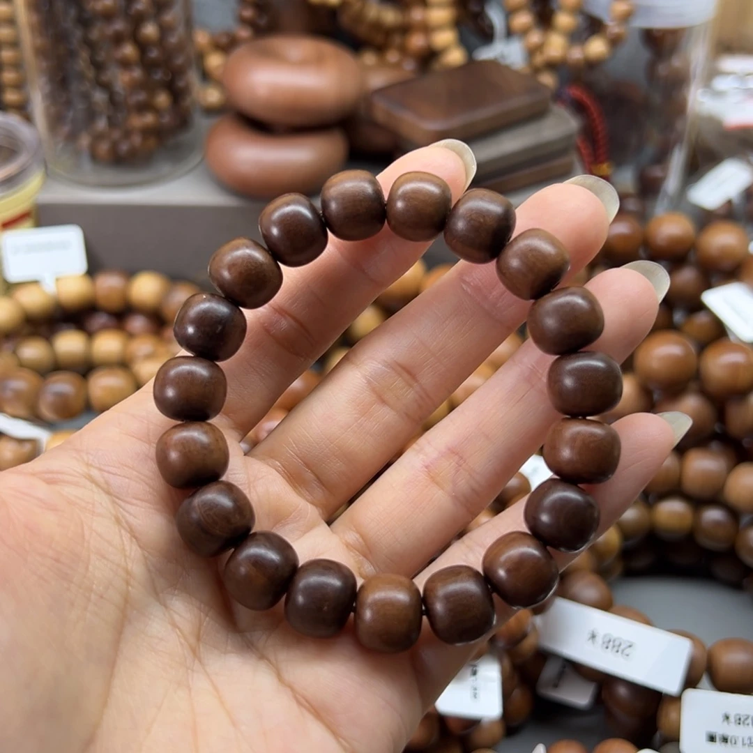 檀香木手串/手链正区老料印度迈索尔老山檀香10/11黑肉