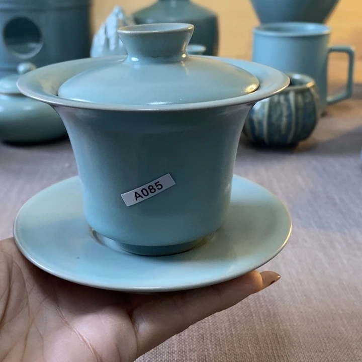 瓷片三才马蹄盖暇一