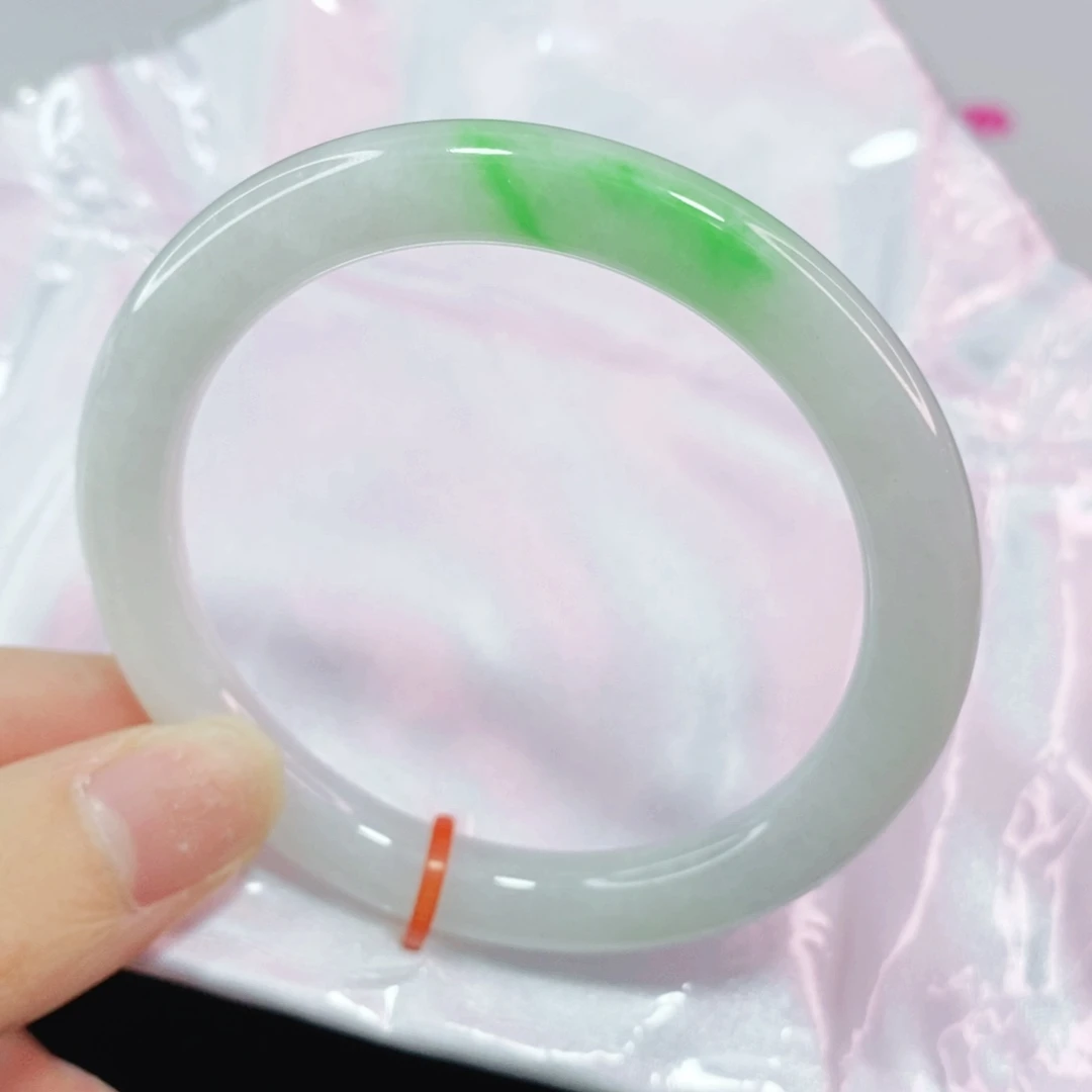 未镶嵌手镯翡翠52.5 圆条