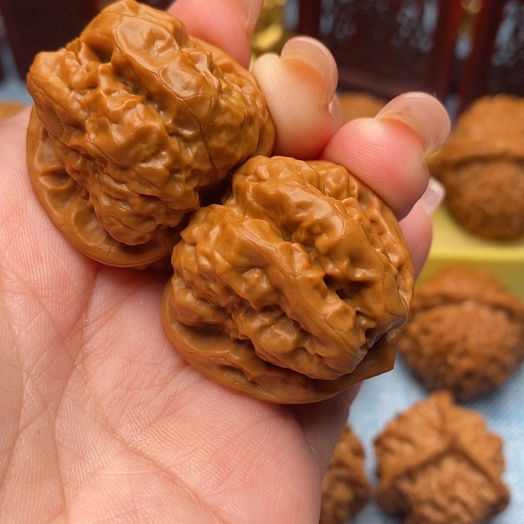 迁***馆文玩核桃把件35精品蛙