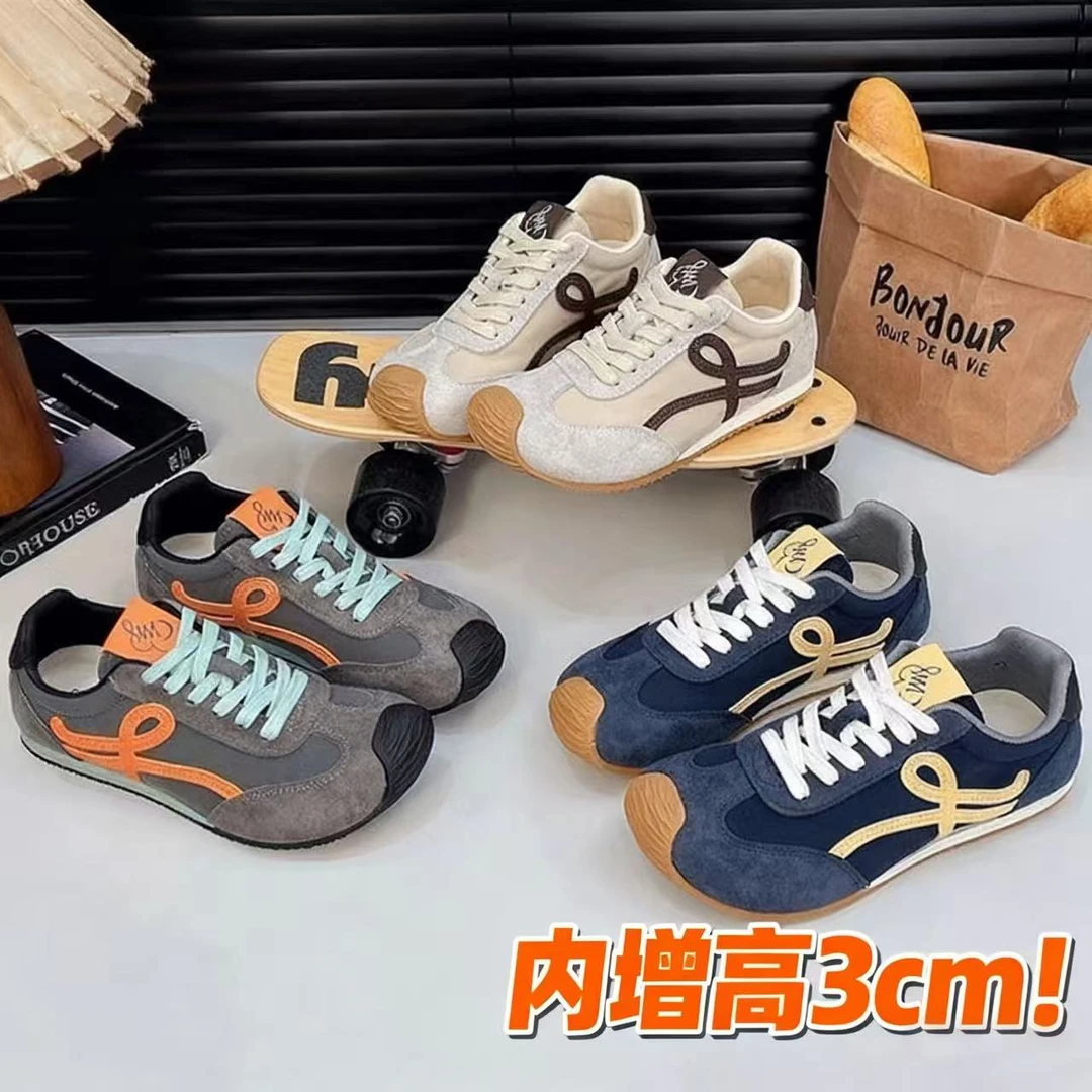 【杨幂同款】歪头内增高德训鞋时尚百搭休闲鞋琥珀流光复古阿甘鞋