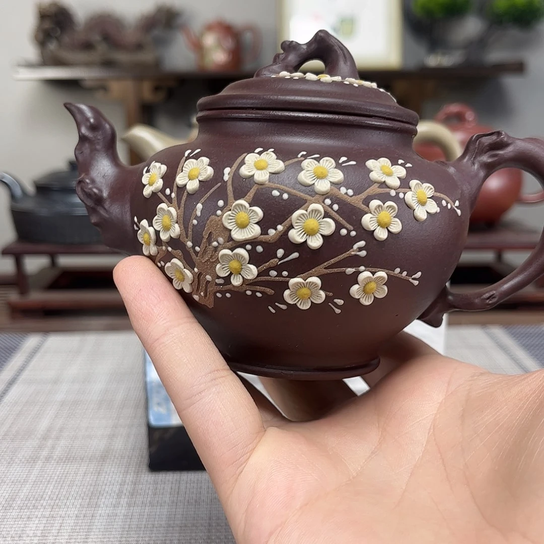 黄***兴茶壶紫砂微瑕处理