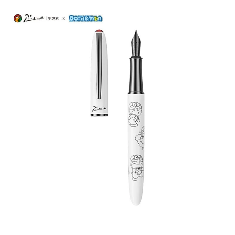 毕加索730钢笔套装机器猫经典系列男女学生练字墨水笔生日礼品