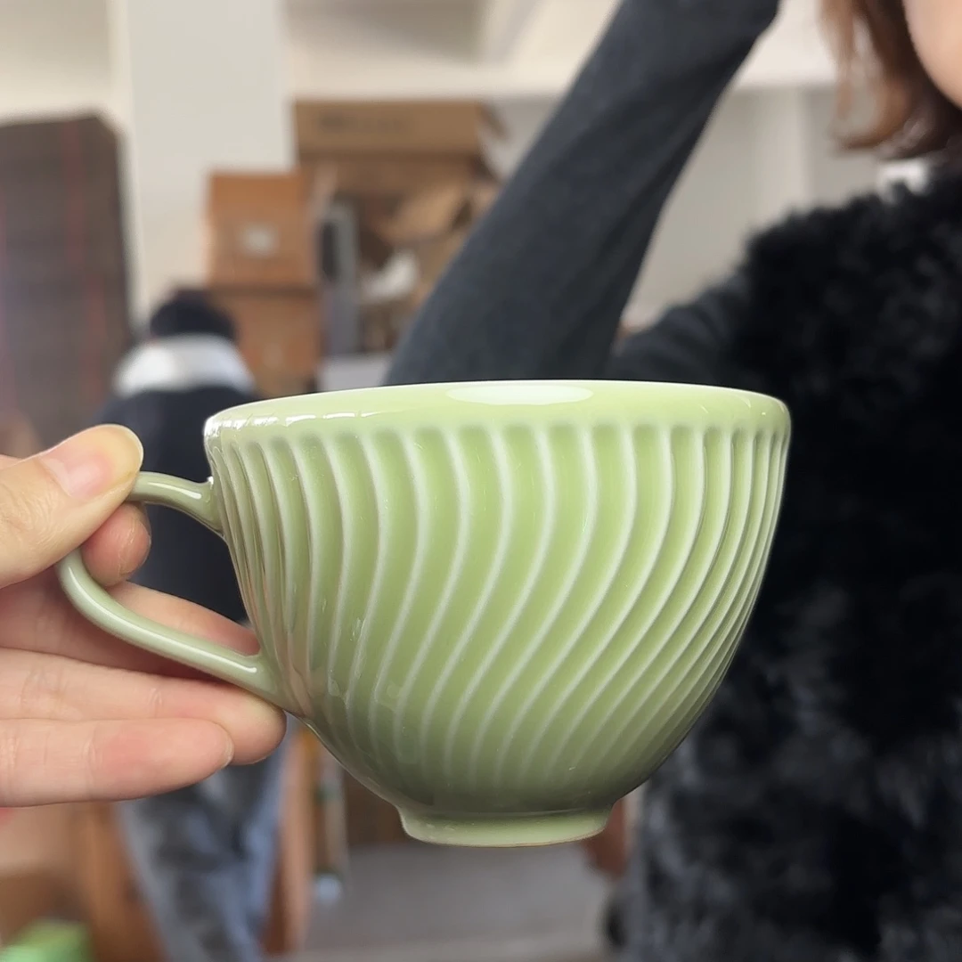 龙泉云间青瓷小米茶器