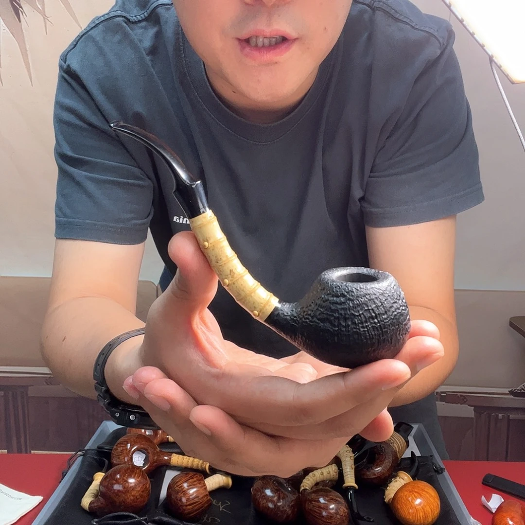 卢泳石楠木纯手工烟斗