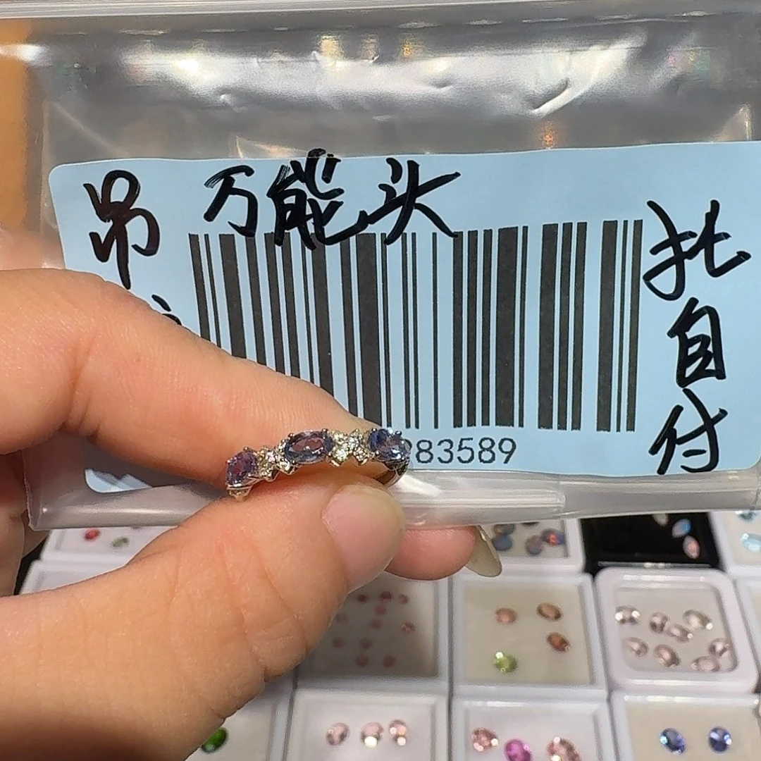 H***i银S925镶嵌欧泊戒指戒指