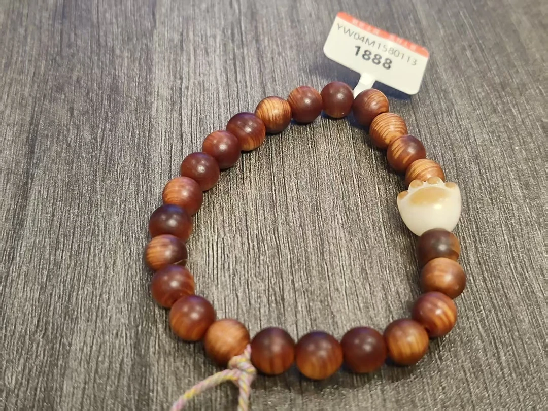 非金属木质手链 F113 多宝猫爪手链