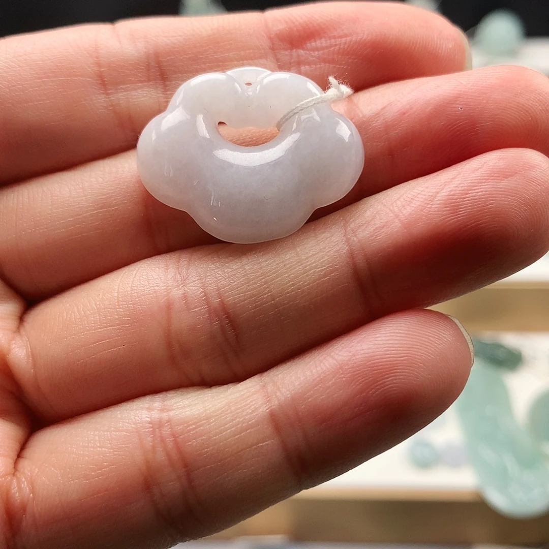 翡翠未镶嵌吊坠(不含链)34如意锁