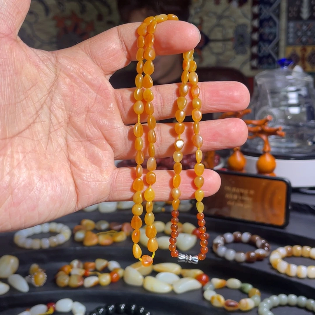 和田玉未镶嵌手链