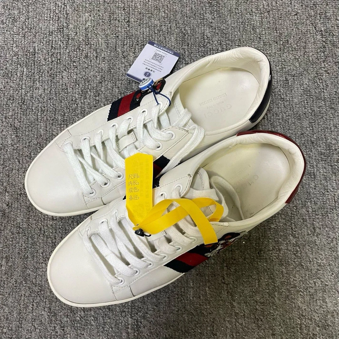 95新 GUCCI/古驰 ACE Year of the Dog 低帮时尚板鞋37.5码/13396