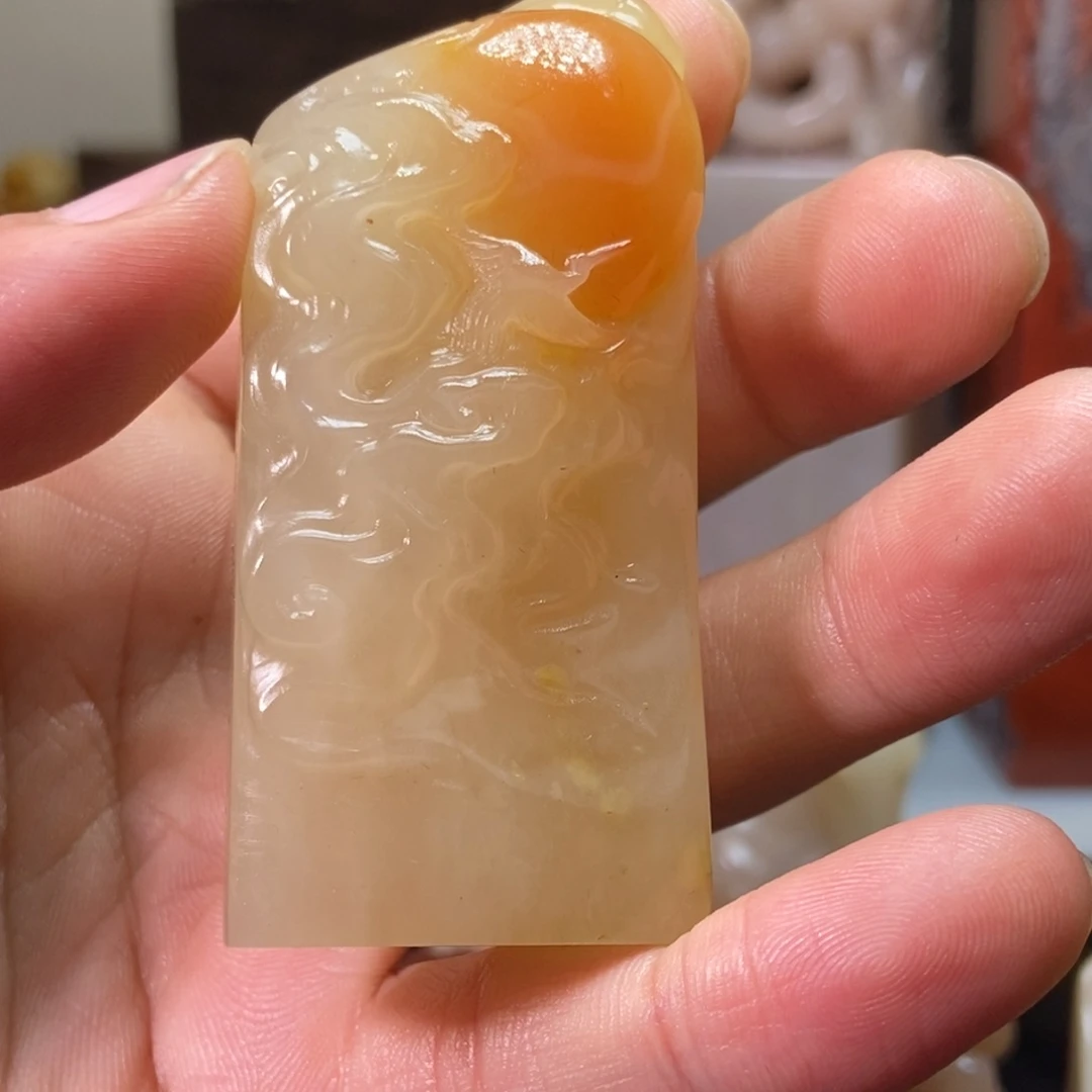 寿山石印石旭日东升