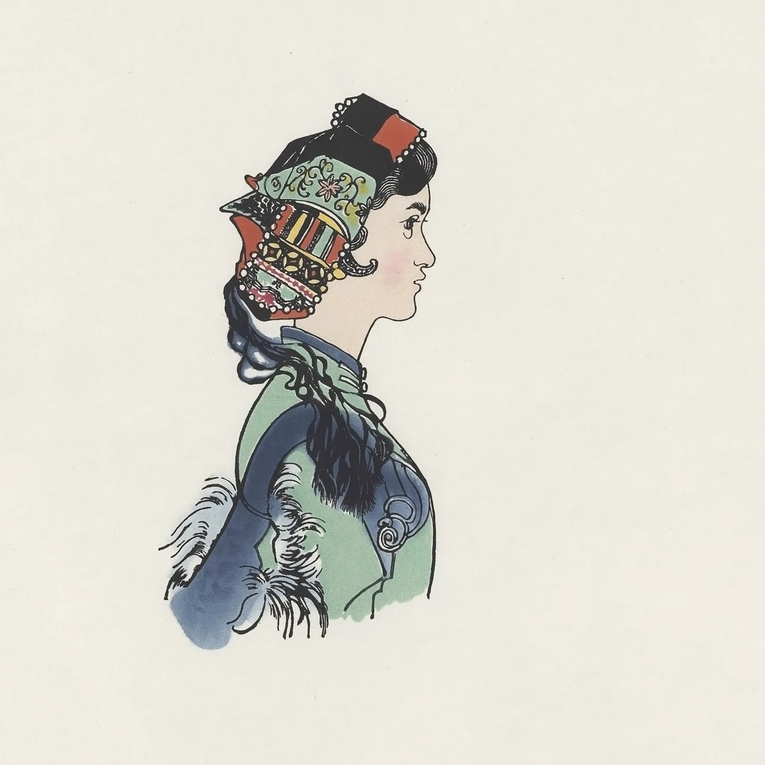 阿诗玛《妈妈的好女儿》木版水印