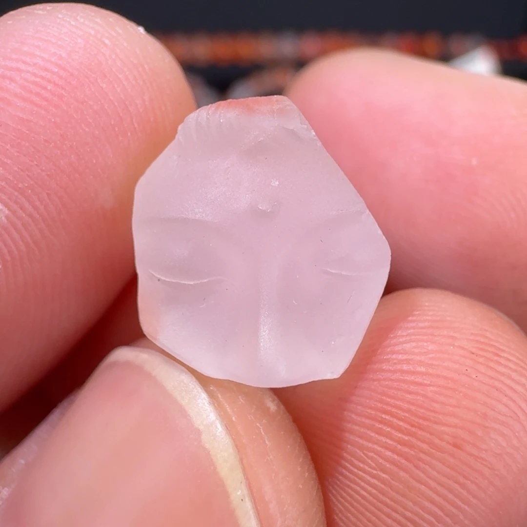 未镶嵌川料南红玛瑙残面佛1