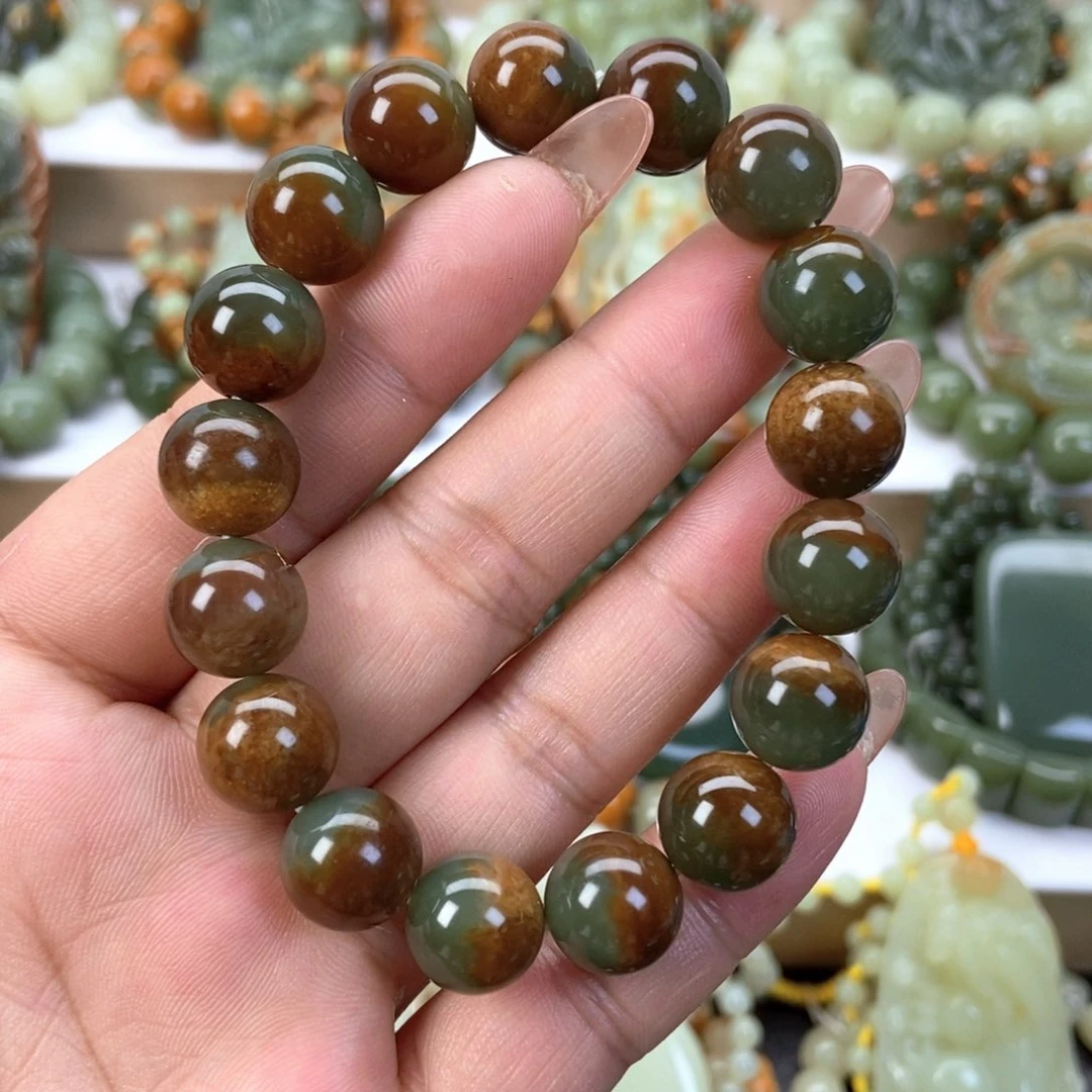 透闪石质玉手串未镶嵌