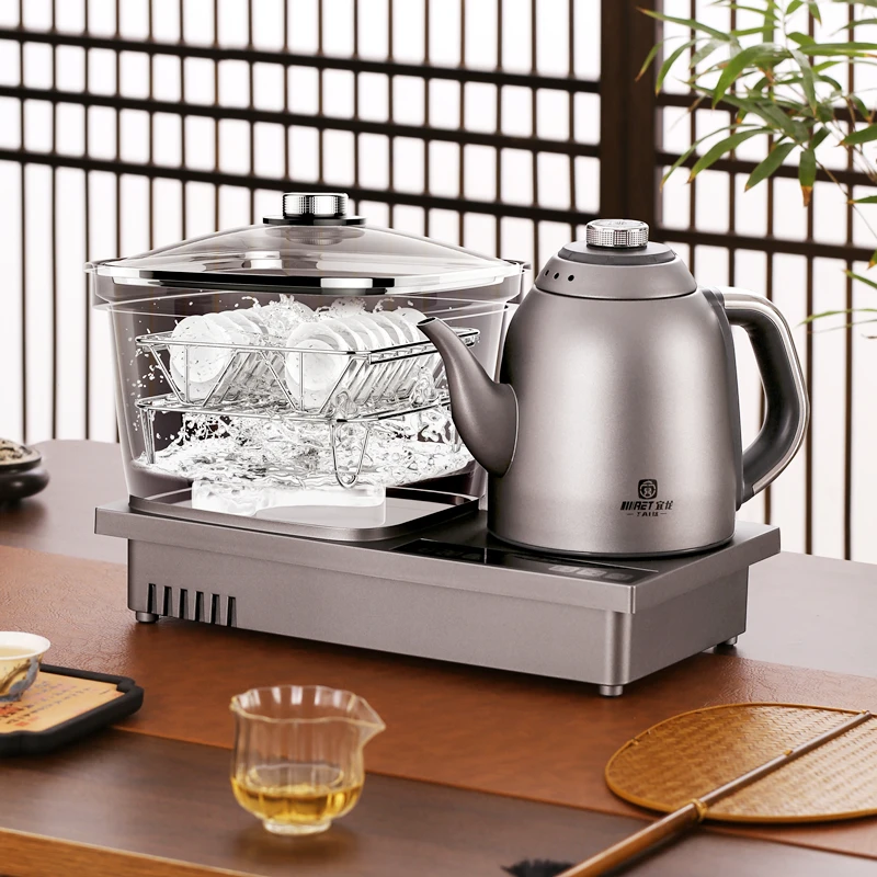 纯钛全自动茶杯清洗机茶台一体嵌入式烧水壶泡茶全自动冲洗茶杯机