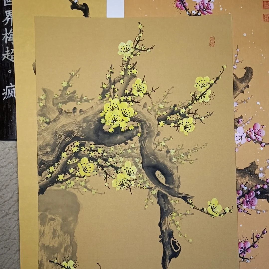 墨***缘国画精品梅花卡宣作品