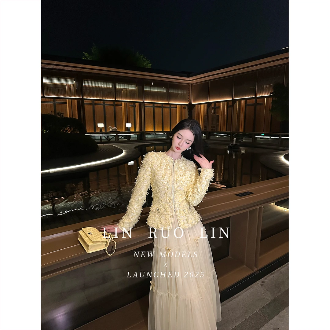 LRL【维也纳黄昏】原创设计粗花休闲女装短外套