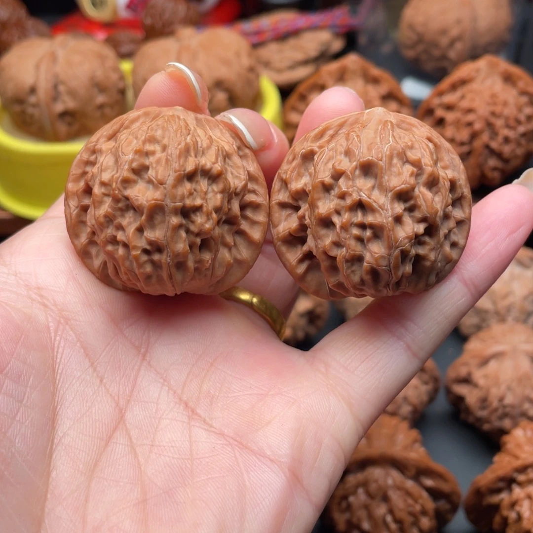 文玩核桃把件磨盘36➕