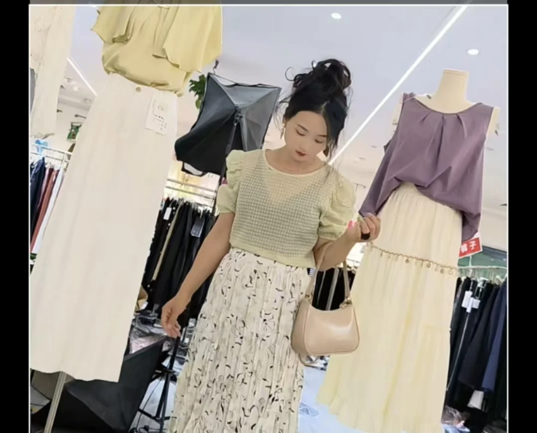 纯色打底衫短袖显瘦网红轻奢高腰百搭女士简约1358