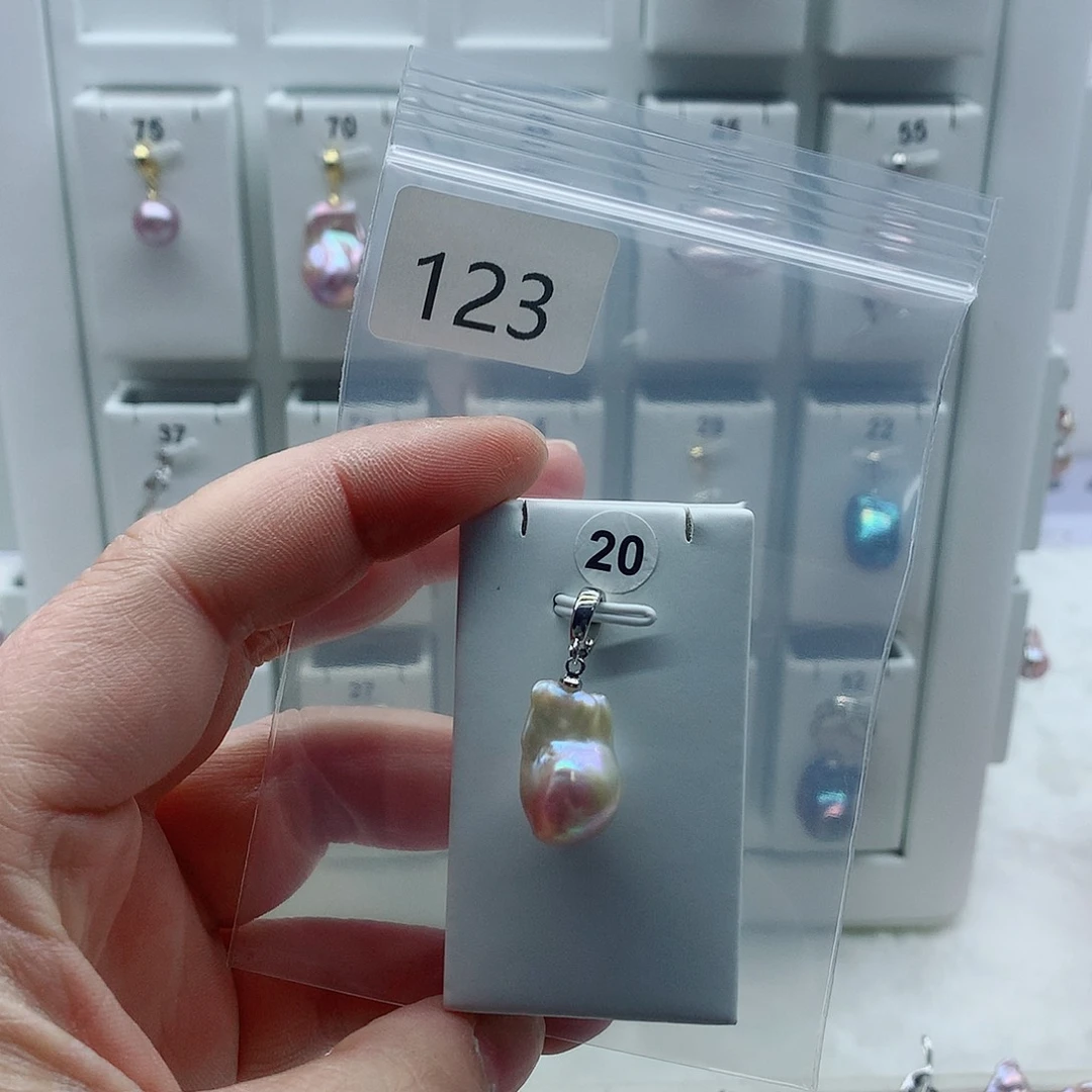 合金吊坠(不含链)淡水珍珠