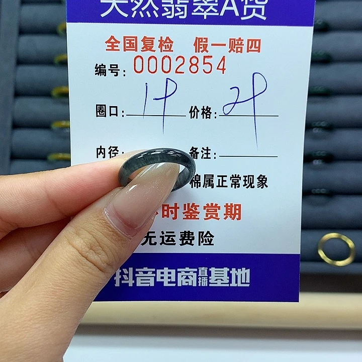 翡翠戒指未镶嵌 2854