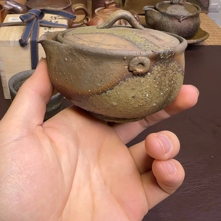 屋代冈佑宝瓶备前烧