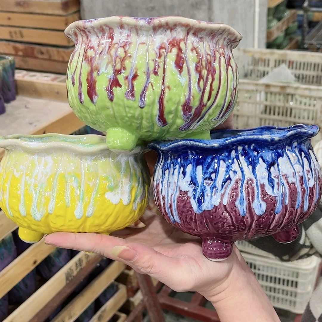 【闪购商品】陶瓷陶瓷多肉植物花盆