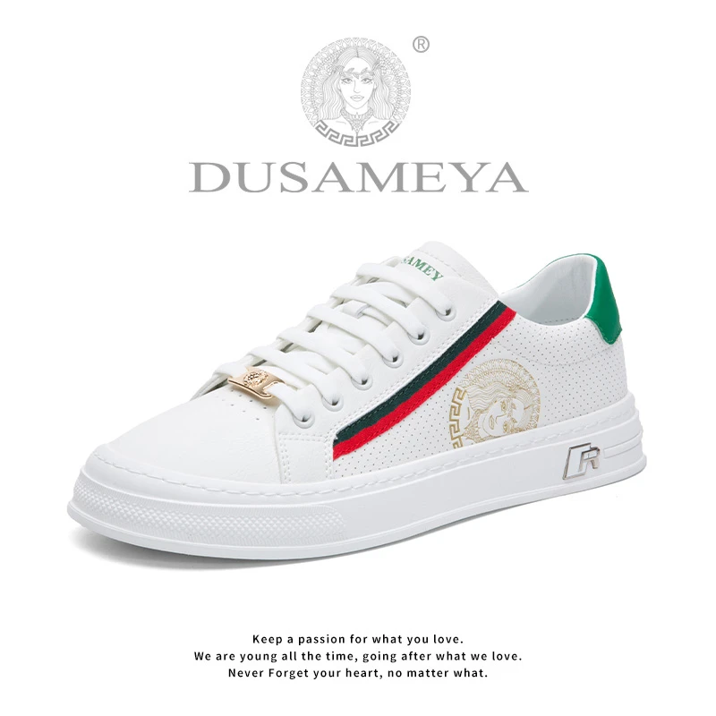 DUSAMEYA/杜莎米娅新品秋冬男士透气一脚蹬轻奢百搭时尚休闲板鞋