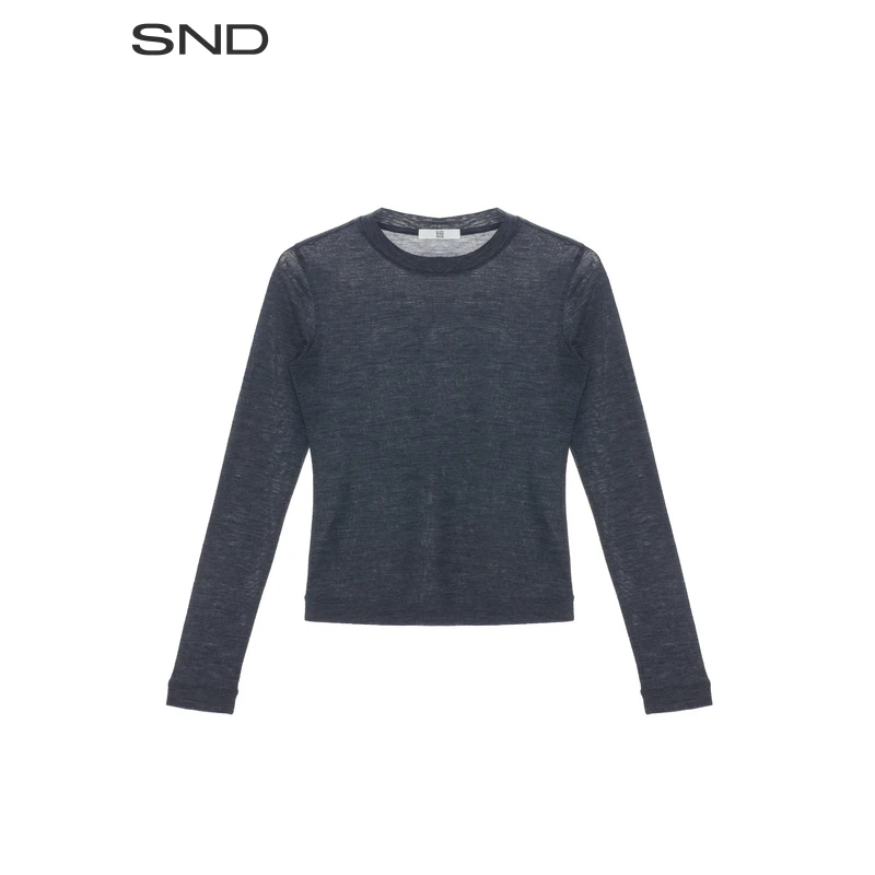 【对倒 设计师品牌】SND AW25 修身长袖T恤女款