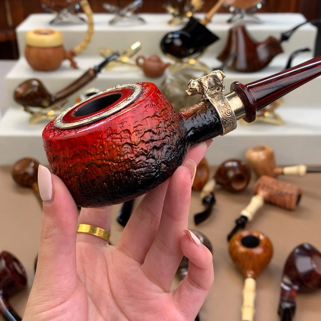 茄***猫高品质石楠木烟斗