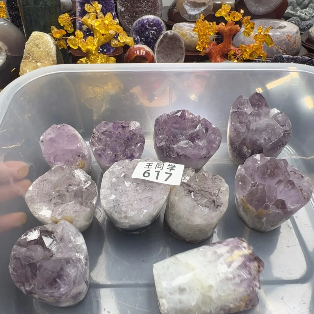 紫晶水晶摆件未镶嵌地***1617