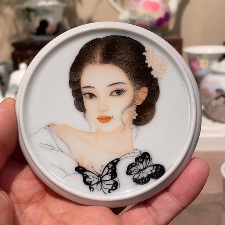 日***锦景德镇陶瓷，手工绘画