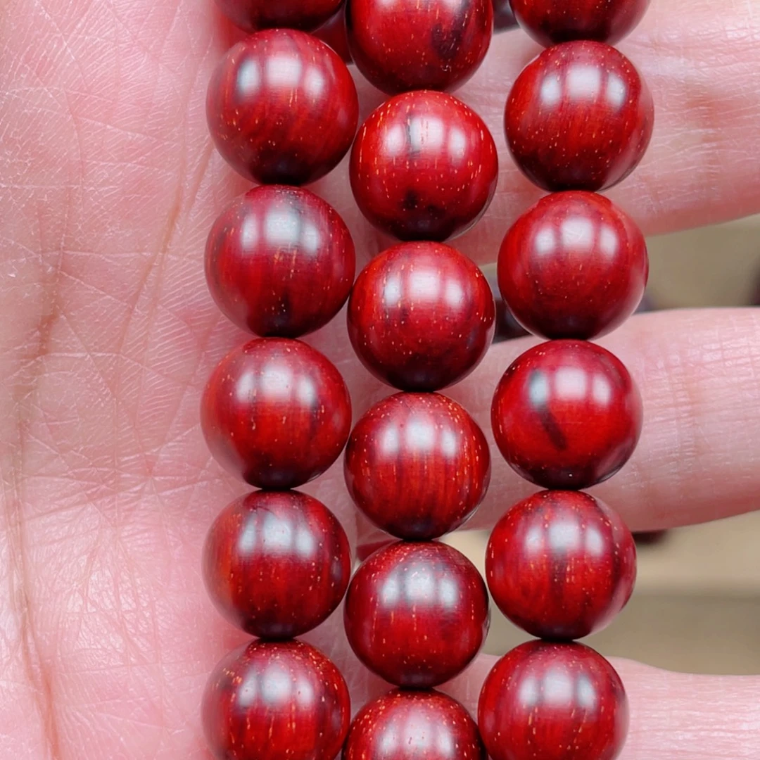 小叶紫檀手串/手链1.0芝麻点老料顶泥