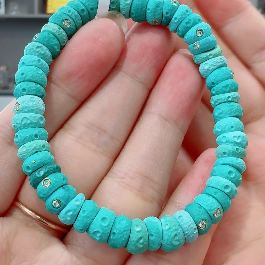 未镶嵌绿松石珠宝奇石