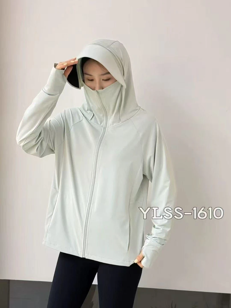 女款高品防晒服帽檐可拆