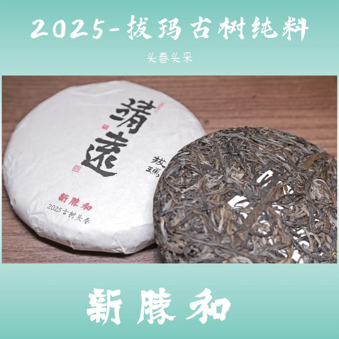 【 2025拔玛 】古树纯料 头春头采（生茶）200g/饼 普洱茶新胜和