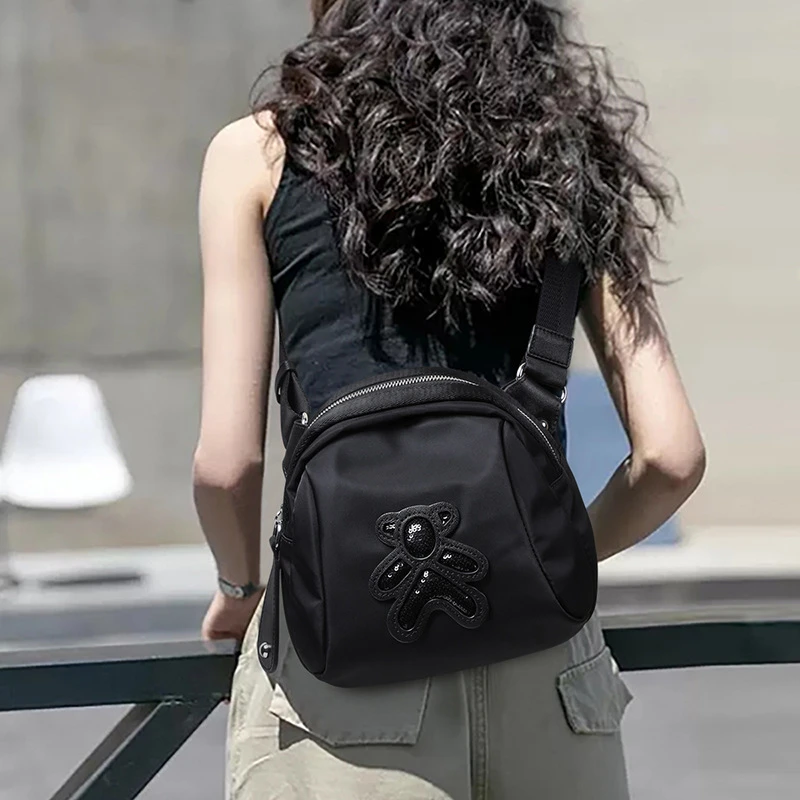 小众包包女新夏2025新款女包斜挎包bags潮百搭单肩小众胸包帆布包