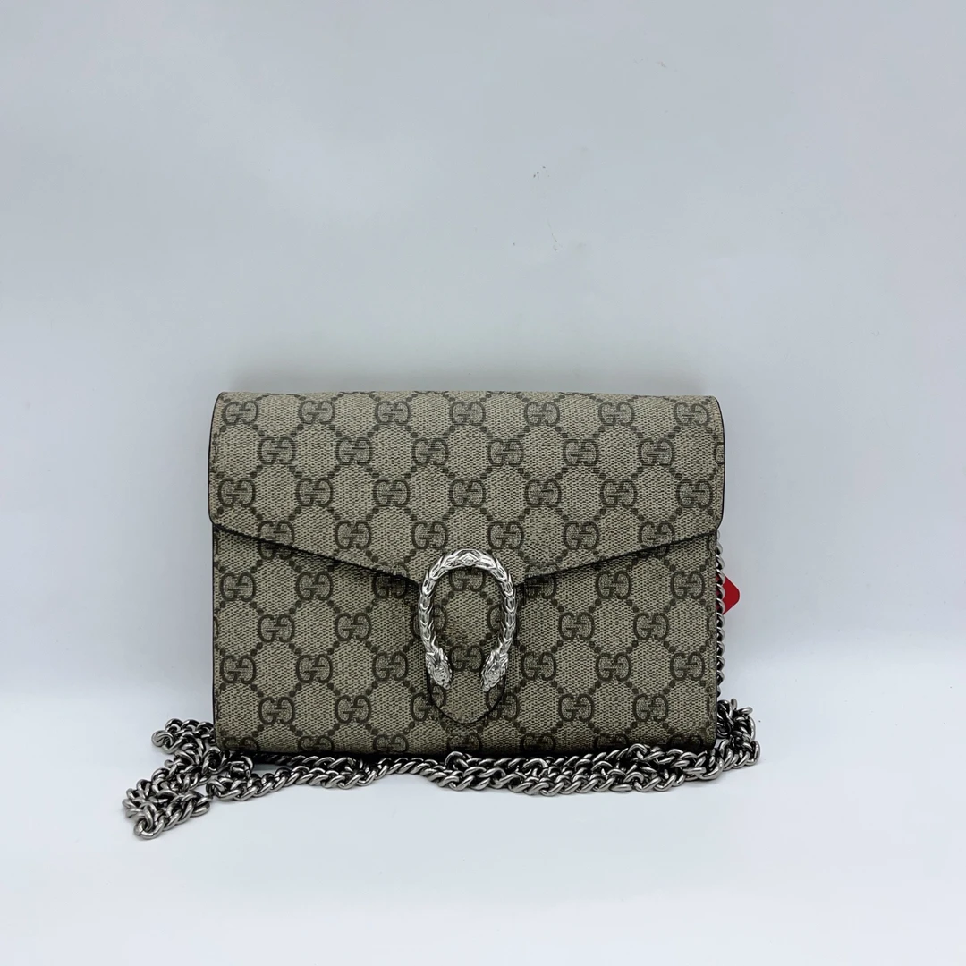 95新 GUCCI/古驰 老花酒神斜挎包 1463 0292