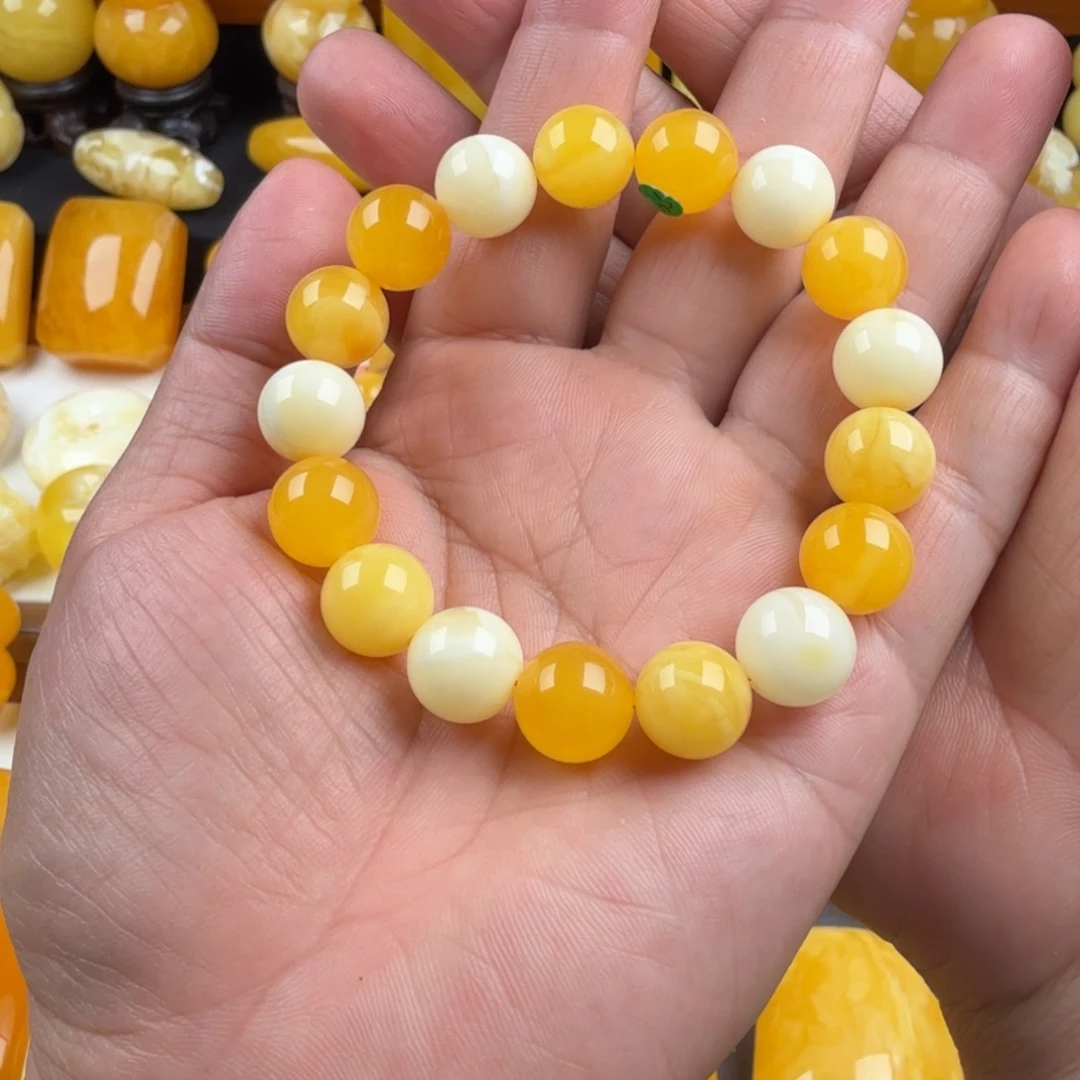 琥珀未镶嵌颈饰纯天然琥珀蜜蜡