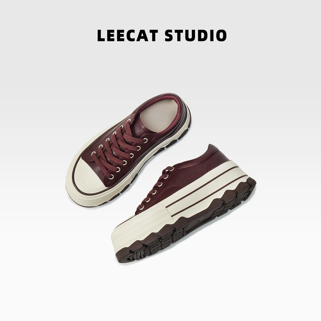 LeeCat Studio | 2025新款松糕鞋厚底增高运动休闲鞋LES24A005