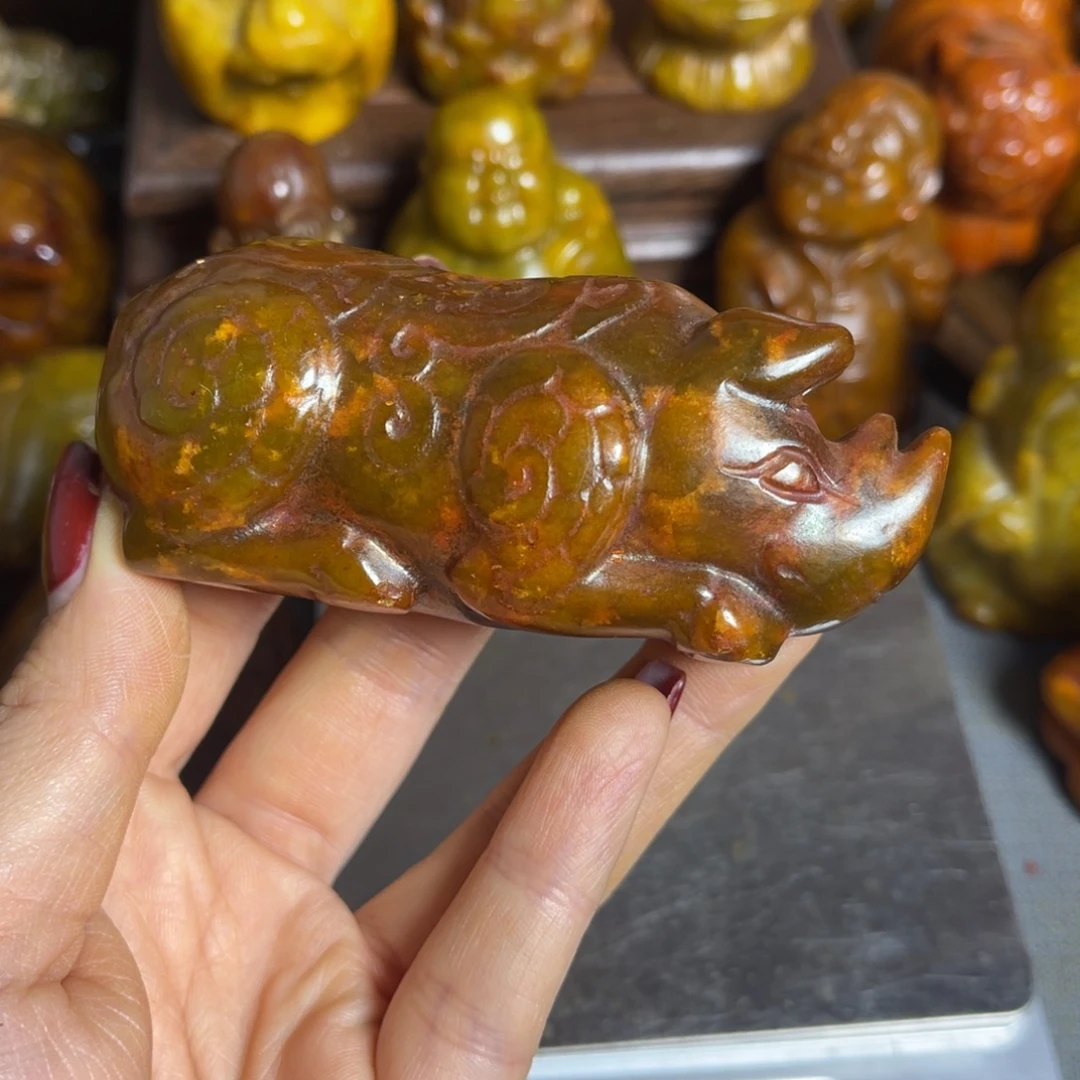 蛇纹石玉合金颈饰