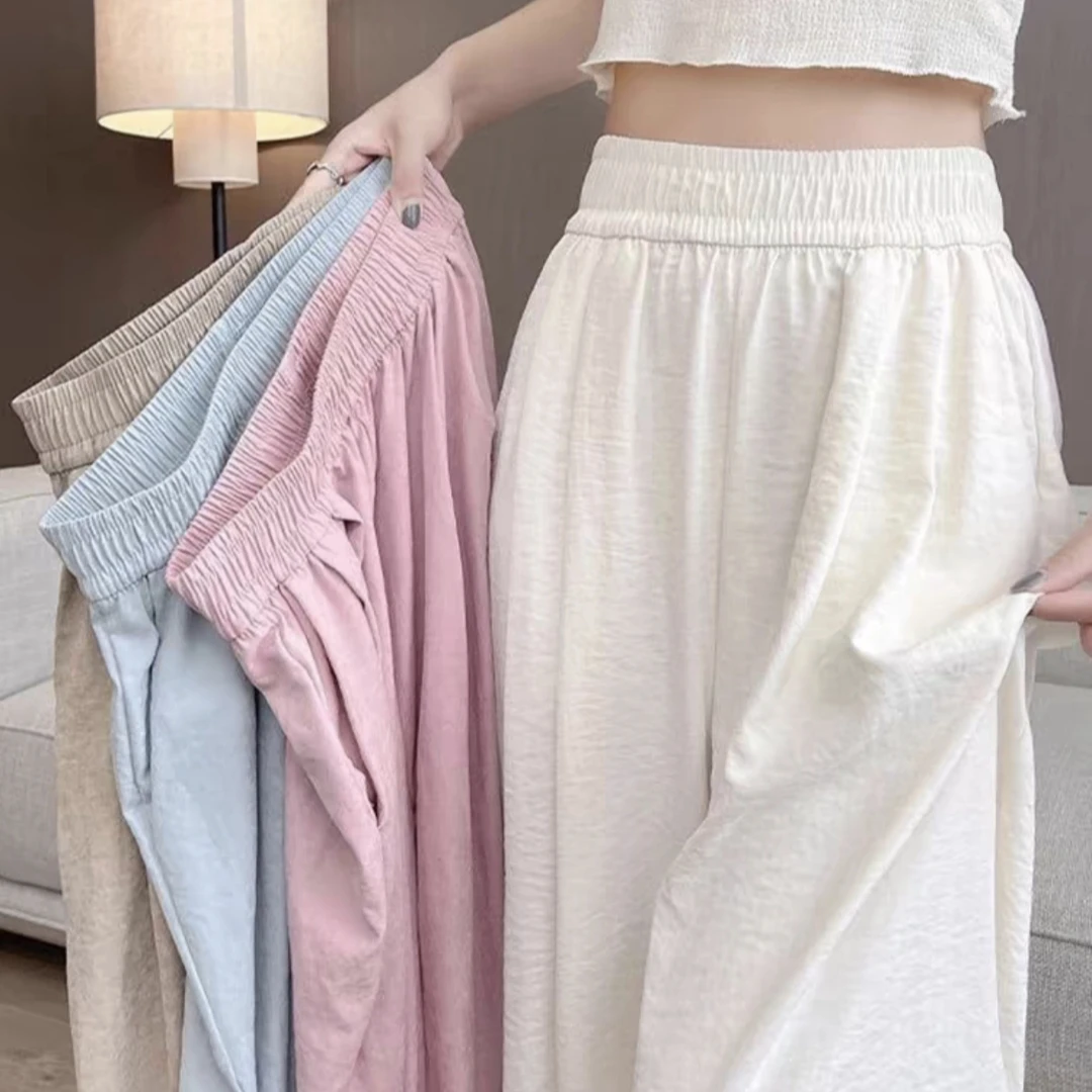 慵懒奶芙山本裤女款早春季2025年新款高腰显瘦垂感百搭直筒休闲裤