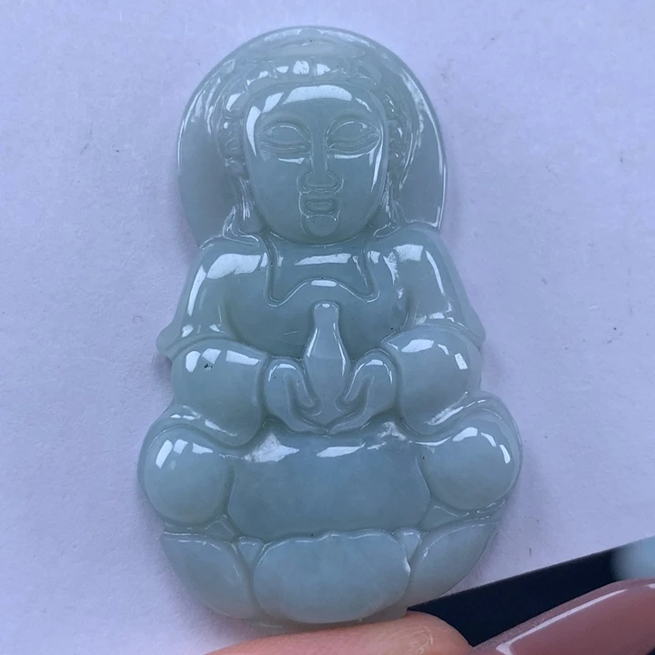 颈饰未镶嵌翡翠玉观音吊坠