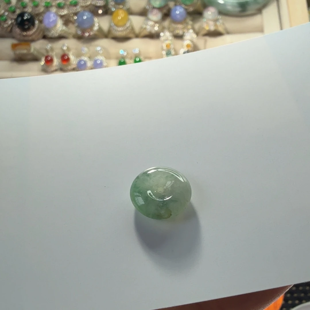 翡翠未镶嵌颈饰翡翠首饰有纹接受再拍