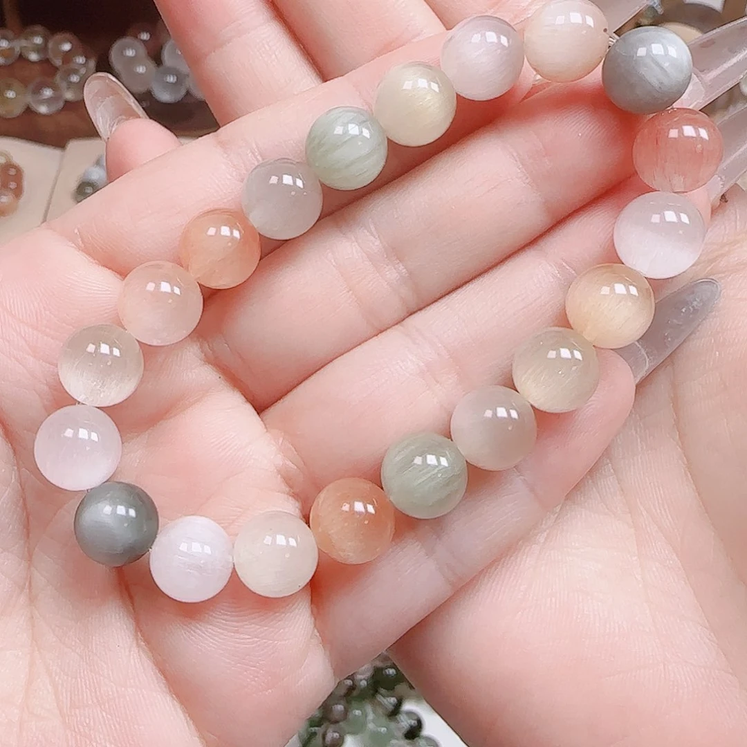 水晶手链未镶嵌彩兔毛卡9.6