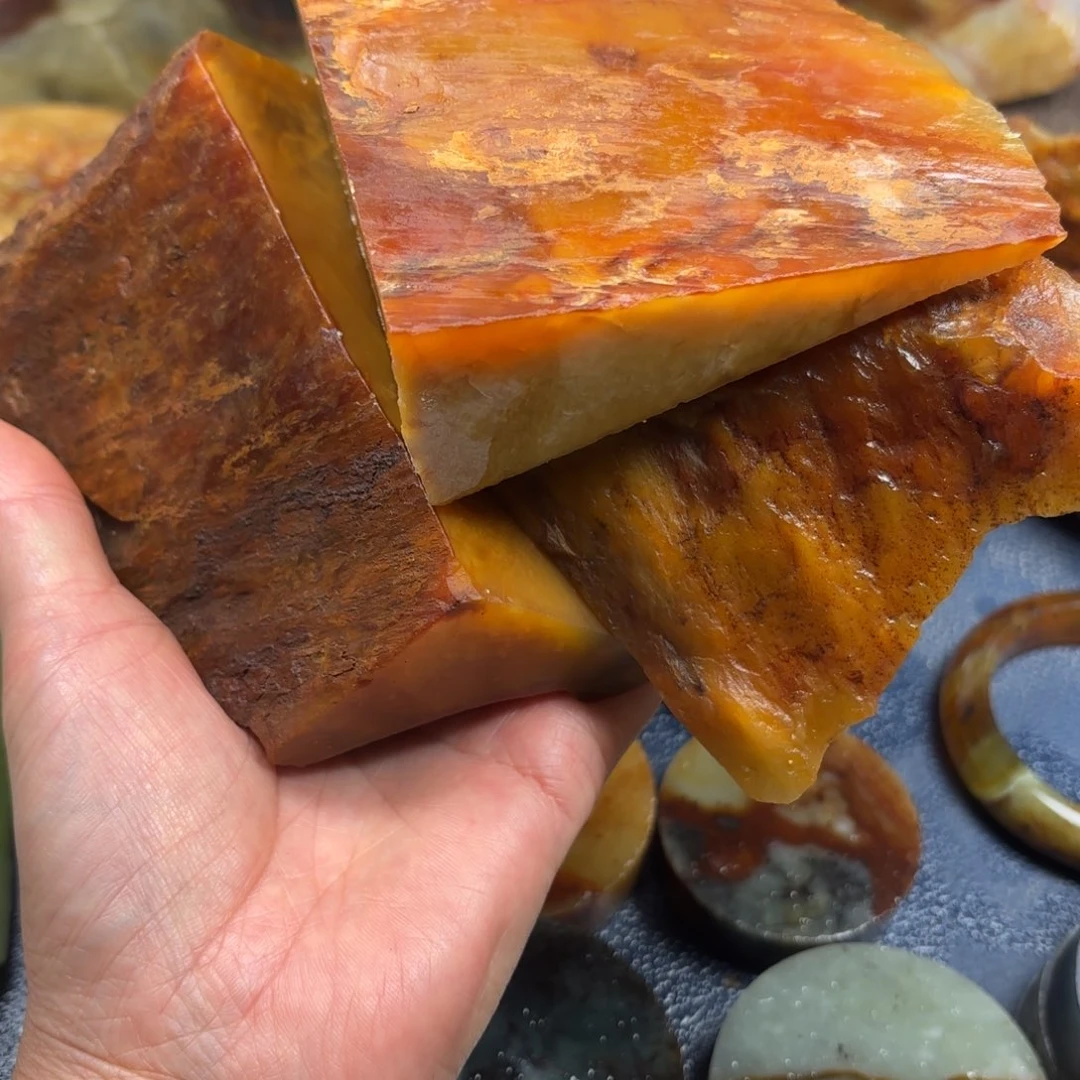 古***！蛇纹石玉未镶嵌手镯