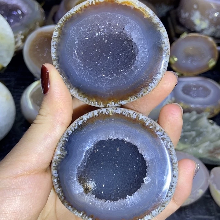 水晶未镶嵌珠宝半成品聚宝盆